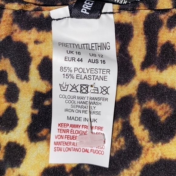 PRETTY Little Things leopard print bikini bottom Size 12 - Picture 8 of 11